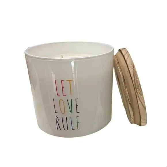 COPY - Pride Let Love Rule 3 Wick Candle - Picture 3 of 6